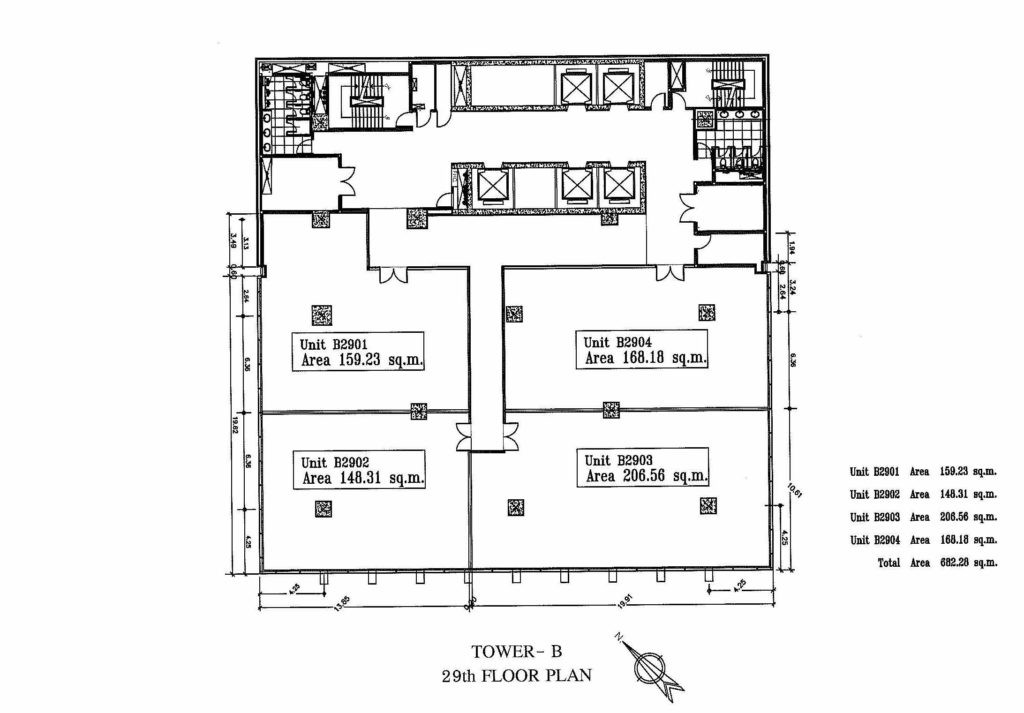 CW Tower Typical Subdivided Floor Plan OSBKK Office