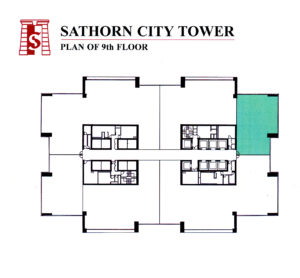 Sathorn City Tower Typical Subdivided Floor Plan