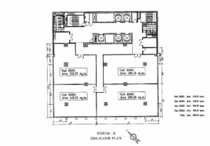 CW Tower Typical Subdivided Floor Plan