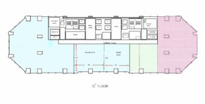 Mercury Tower Typical Subdivided Floor Plan