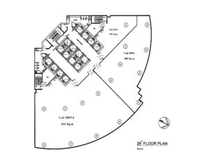 United Center Typical Subdivided Floor Plan