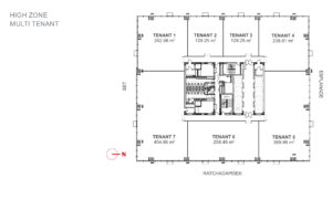 AIA Capital Center Typical Subdivided Floor Plan