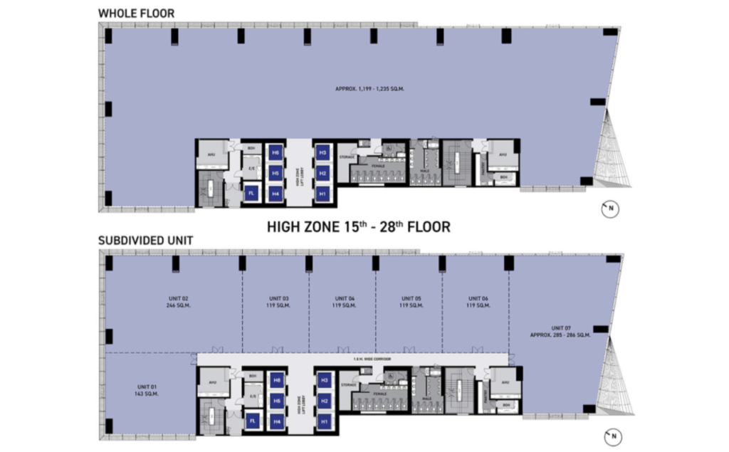 66 Tower - Floor Plan - OSBKK - Office Space BangkokOSBKK – Office ...